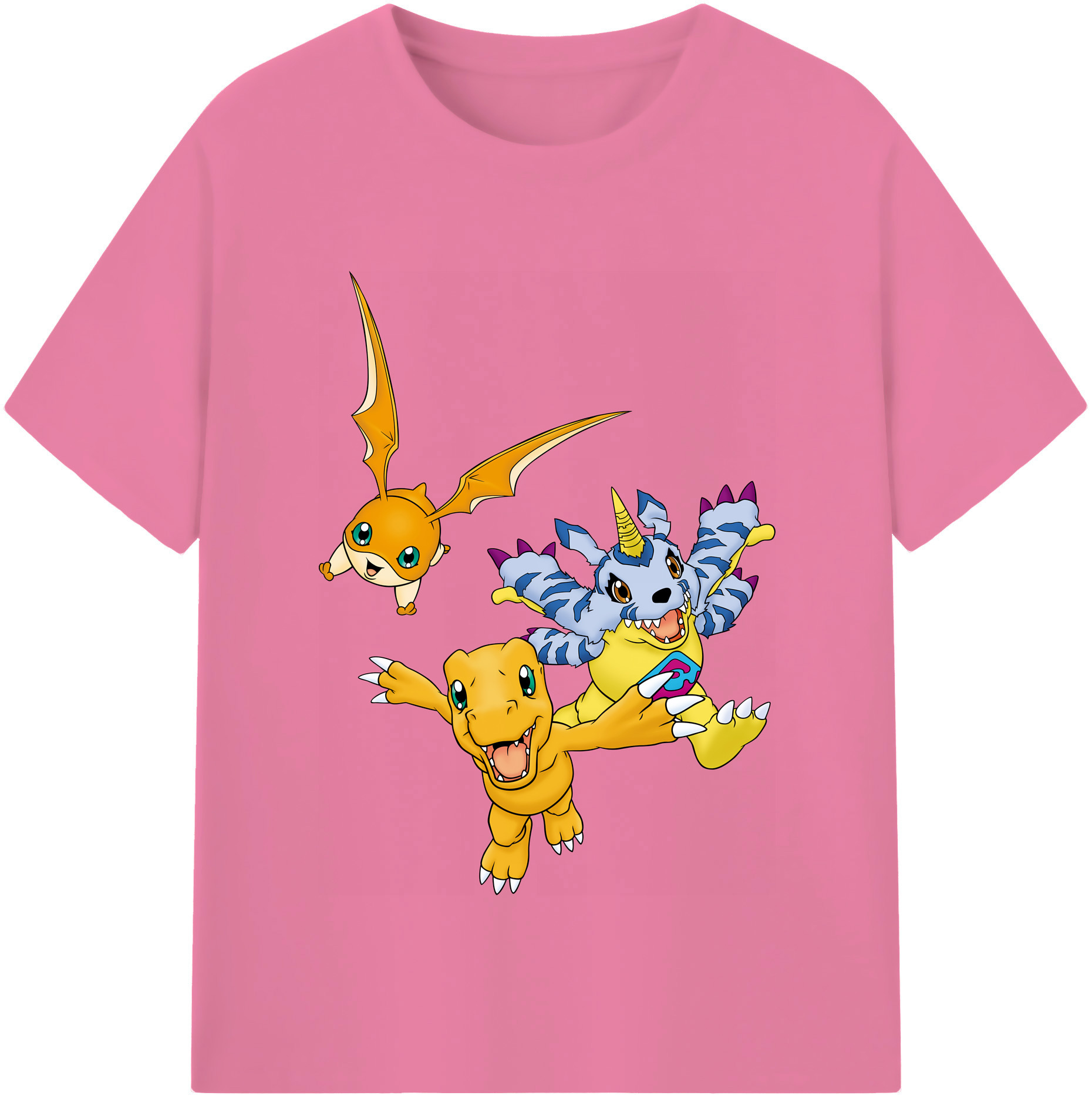 （画像用） Digimon デジタルモンスター/デジモン 綿100％半袖Tシャツ（フロントプリント）